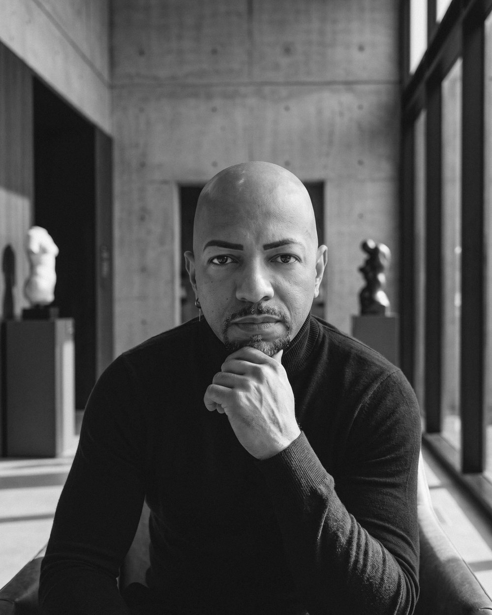 Retrato em preto e branco de Julio Santos